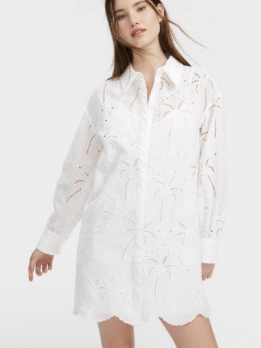 Collared Mini Shirtdress White - Roller Rabbit x Target, Size M, NwT